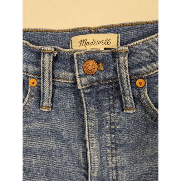 Madewell Jeans Women Size 24 Stovepipe Fair Trade Stretch Straight Crop 90's y2k - Picture 5 of 12